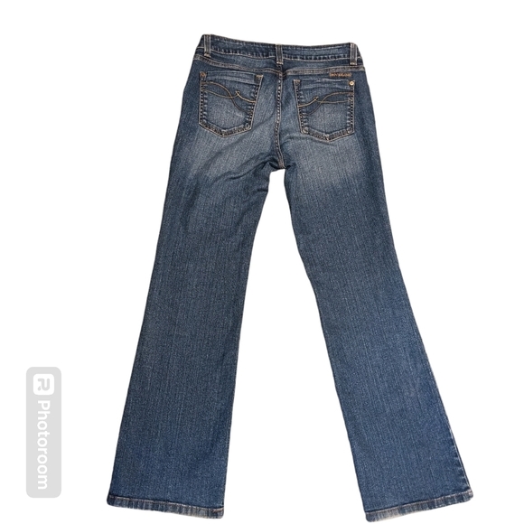 DKNY Jeans Y2K Women's Size 12 Mid-Rise Normal Straight Stretch Zip & Button - Picture 3 of 14